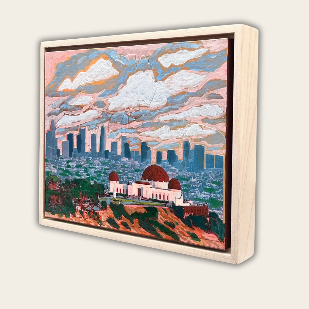 Los Angeles Griffith Park Collage Original Artwork - Framed, 8x10" - El Baker Art