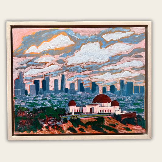Los Angeles Griffith Park Collage Original Artwork - Framed, 8x10" - El Baker Art