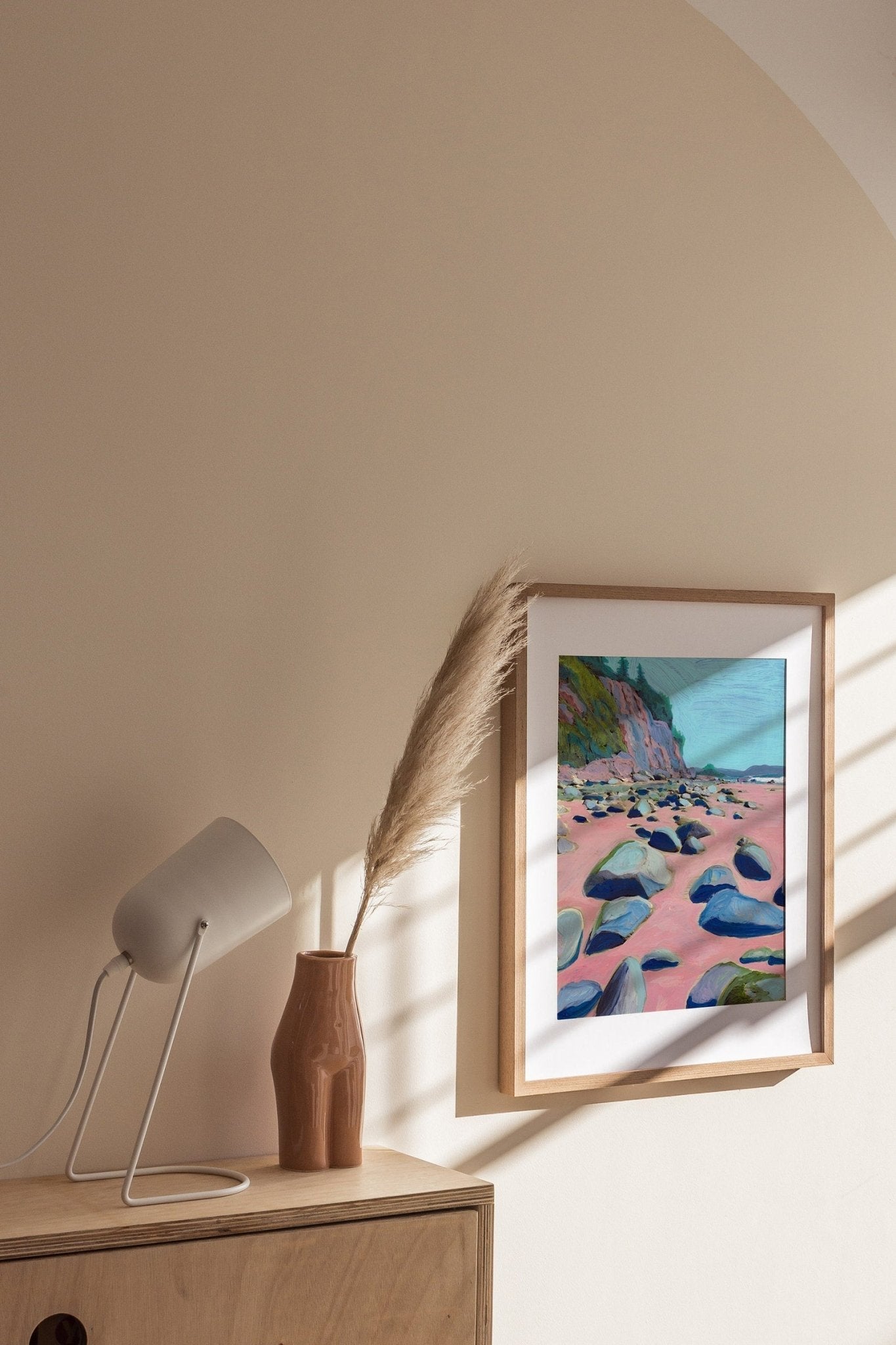 Montecito California Beach Rocks Art Print - El Baker Art