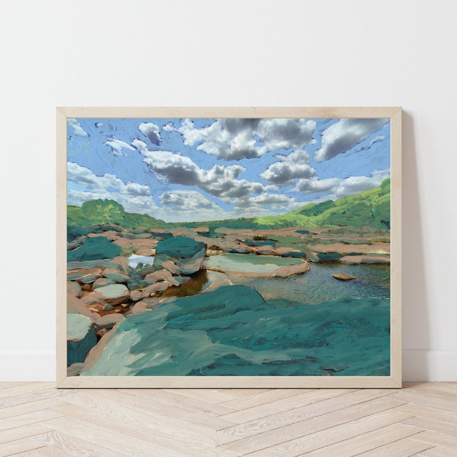 Pedernales Falls Texas State Park Print - El Baker Art