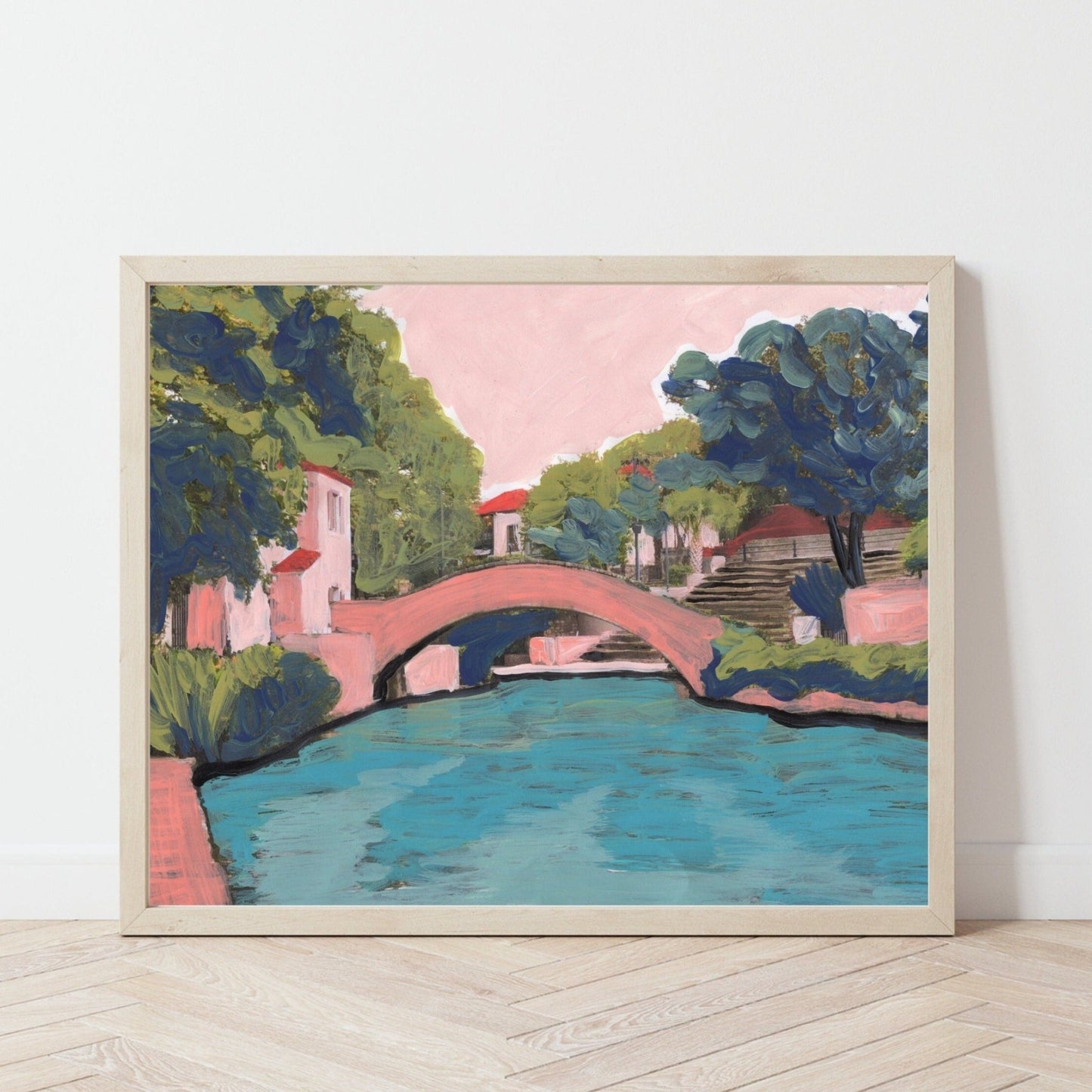 San Antonio Riverwalk Print - El Baker Art