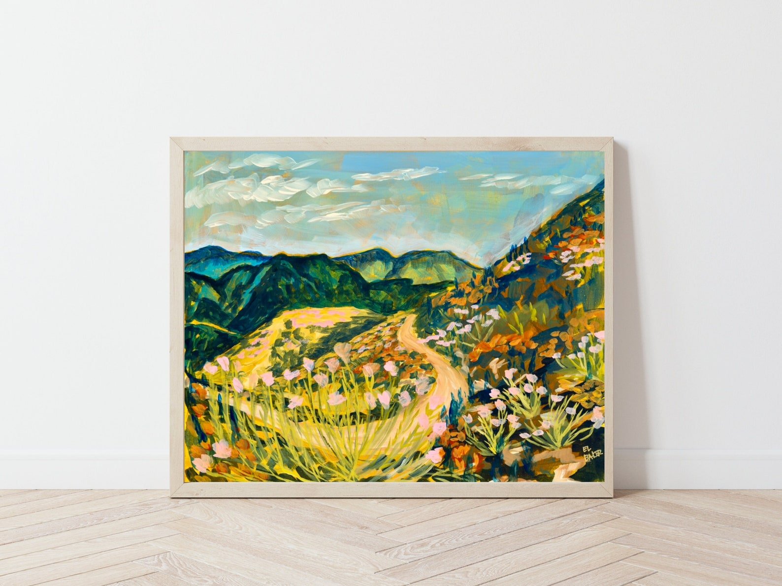 San Gabriel Mountains California Wildflower Print - El Baker Art
