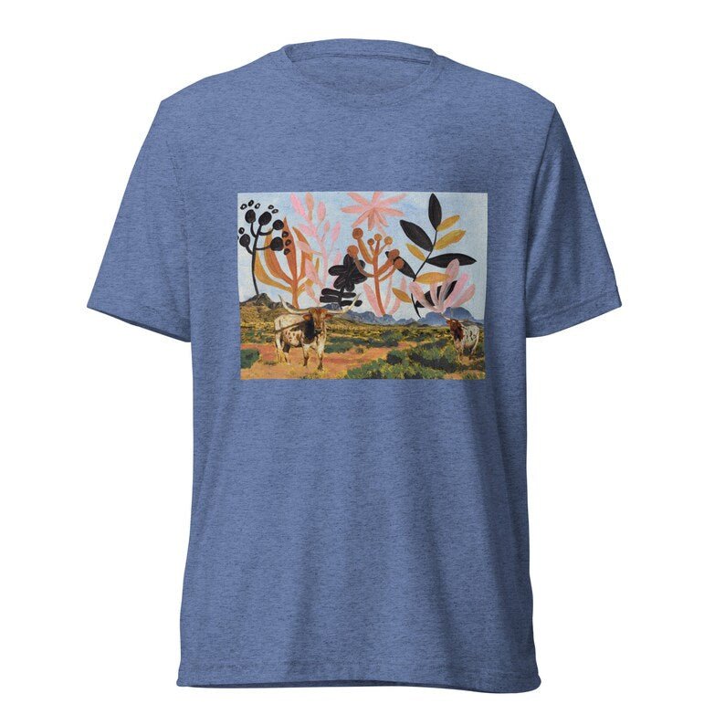 Western Longhorn T-Shirt - El Baker Art