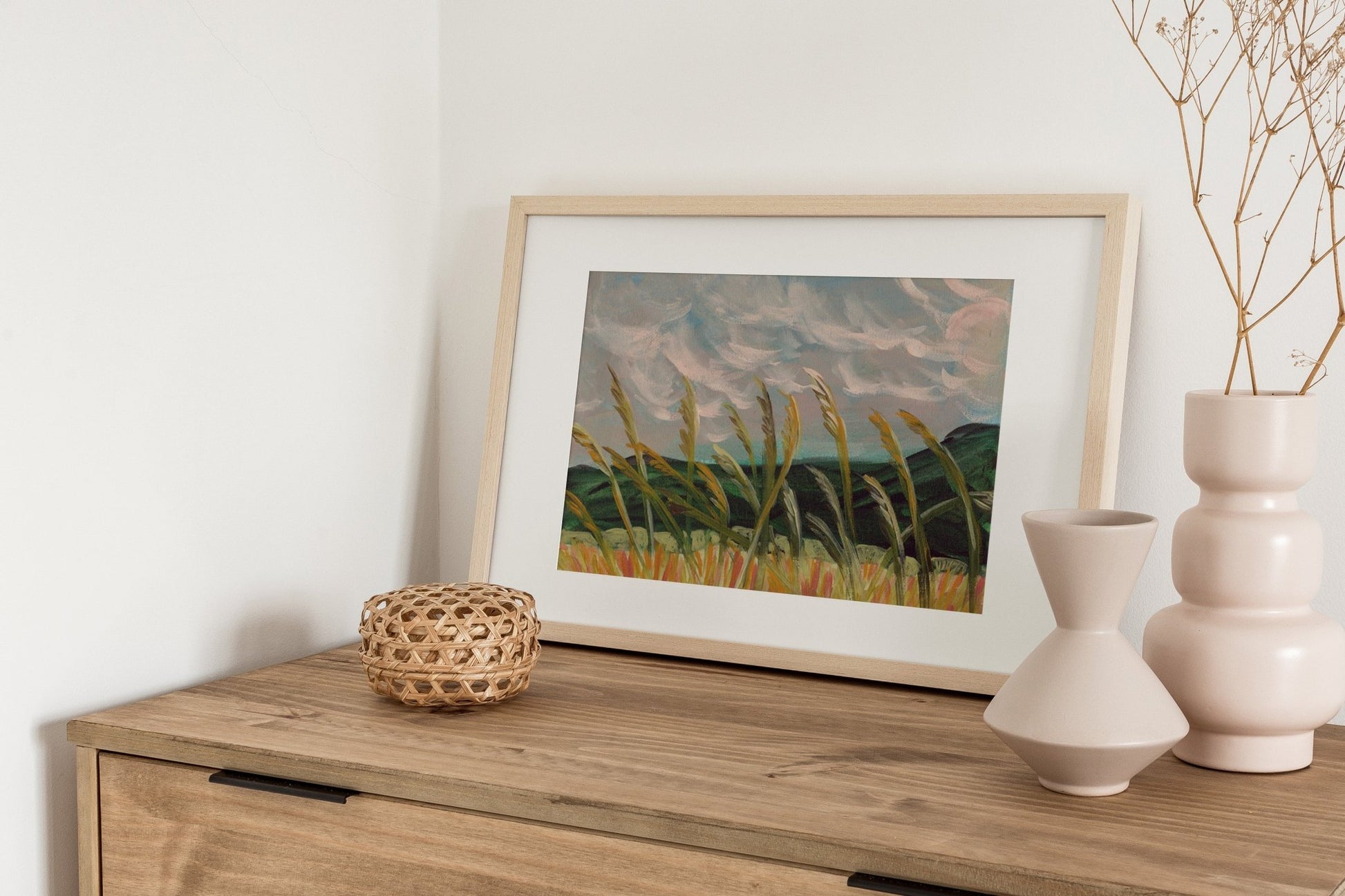 Wheat Farmhouse Style Print - El Baker Art