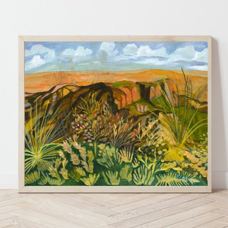 Wild West Texas Botanical Print - El Baker Art