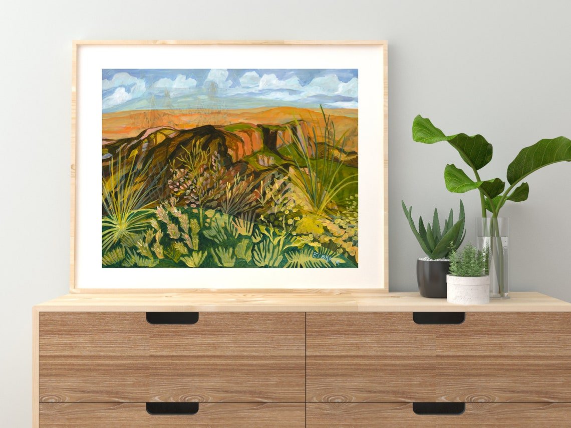 Wild West Texas Botanical Print - El Baker Art