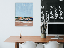 Load image into Gallery viewer, Neutral Abstract Mountain Landscape Canvas Print
