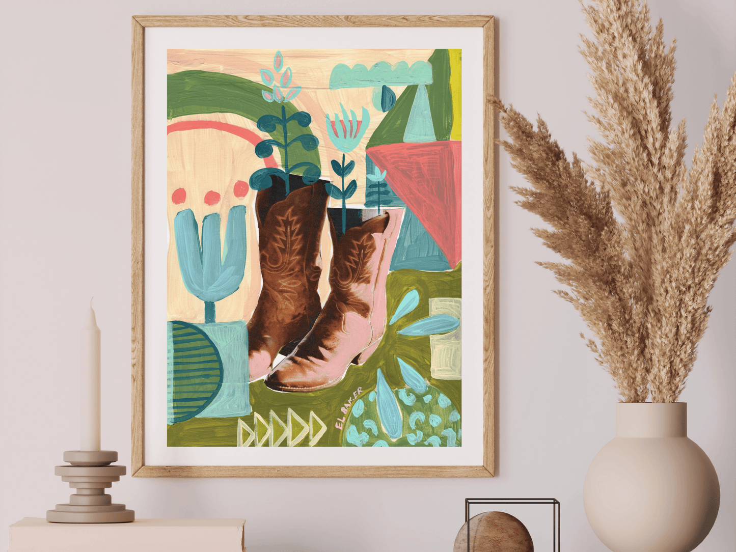 Cowboy Boots Print