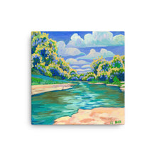 Load image into Gallery viewer, Barton Springs Clouds Canvas Print

