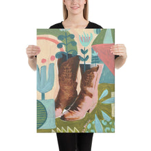 Load image into Gallery viewer, Texas Cowboy Boots Canvas Print
