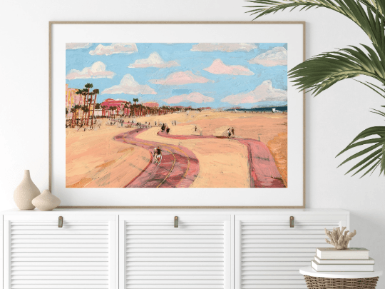 Santa Monica California Beach Print