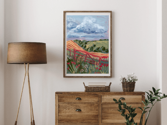 English Countryside Landscape Print