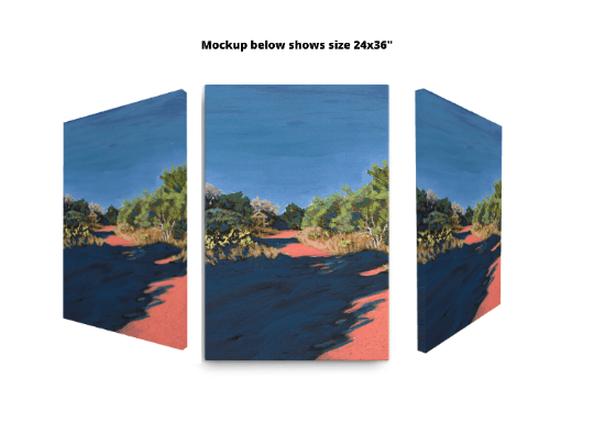 San Marcos Texas Rustic Landscape Canvas Print