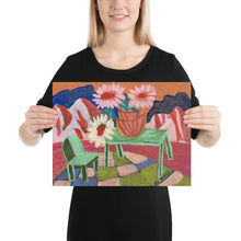 Load image into Gallery viewer, Picnic Floral Landscape Print
