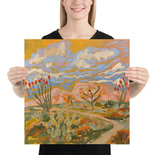 Load image into Gallery viewer, Yellow Southwestern Desert Landscape Print
