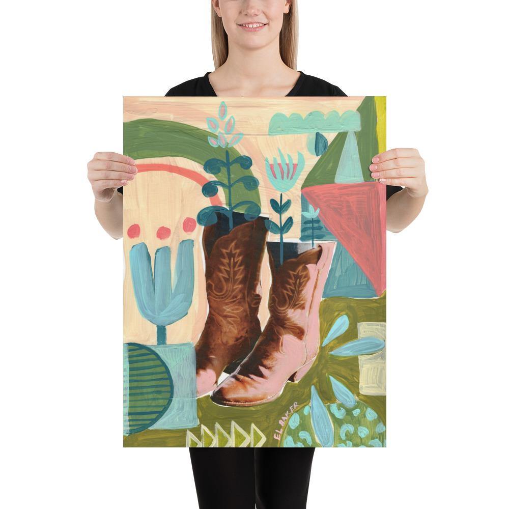 Cowboy Boots Print