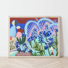 Load image into Gallery viewer, Midcentury Modern Bluebonnets Print
