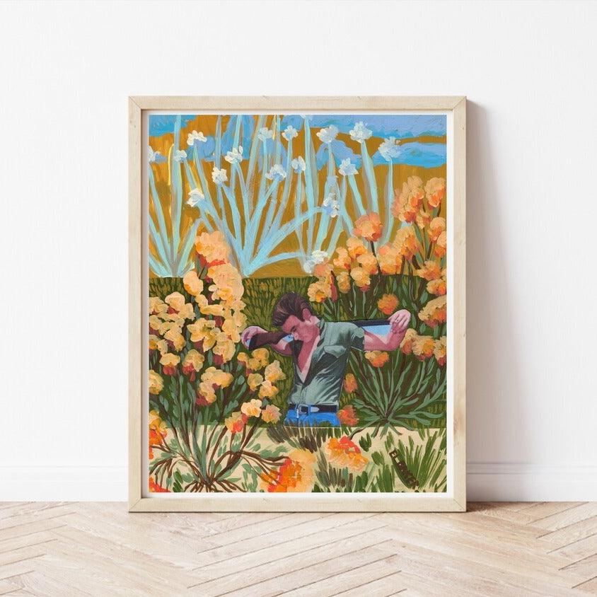 James Dean Desert Plants Print