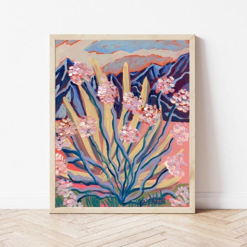Abstract Desert Botanical Agave Print