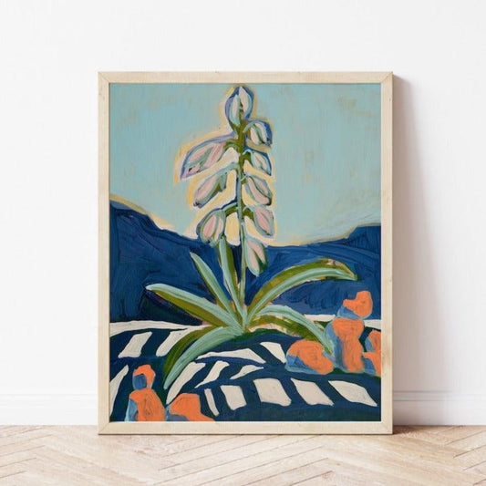 Abstract Yucca Plant Print