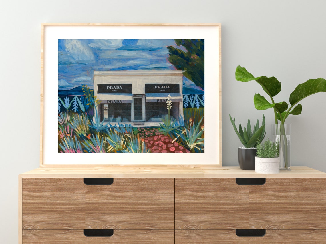 Prada Marfa Texas Travel Print - El Baker Art