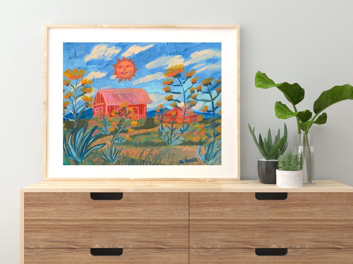 West Texas Happy Farm Print