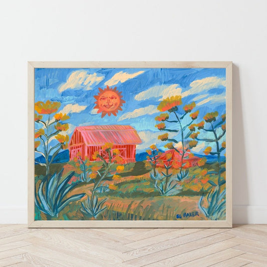 West Texas Happy Farm Print