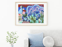 Load image into Gallery viewer, Midcentury Modern Bluebonnets Print
