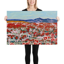 Load image into Gallery viewer, California Poppy Mountain Landscape Print
