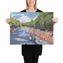 Load image into Gallery viewer, Barton Springs Swimming Austin Canvas Print
