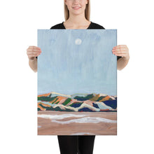 Load image into Gallery viewer, Neutral Abstract Mountain Landscape Canvas Print
